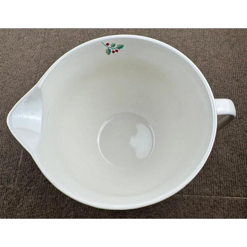 The Bakeshop By MasterClass Reindeer And Holy 3qt Ceramic Mixing Bowl W/Handle